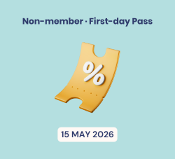 Non-member, First-day Pass, 15 May 2026