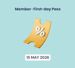 Member, First-day Pass, 15 May 2026