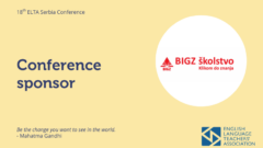 BIGZ školstvo joins as a Silver Sponsor of the upcoming ELTA Conference