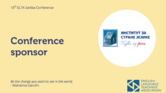 Institut za strane jezike joins as a Bronze Sponsor of the upcoming ELTA Conference