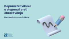 Dopuna Pravilnika o stepenu i vrsti obrazovanja nastavnika u osnovnoj školi