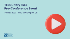 TESOL Italy FREE Pre-Conference Event