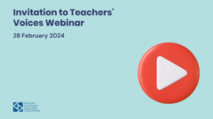 Invitation to Teachers’ Voices Webinar