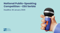 National Public-Speaking Competition 2025 – ESU Serbia