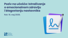 Poziv na učešće: Istraživanje o emocionalnom zdravlju i blagostanju nastavnika