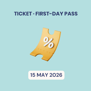 Conference · First-day Pass · 15 May 2026