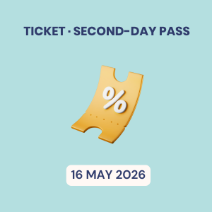Conference · Second-day Pass · 16 May 2026